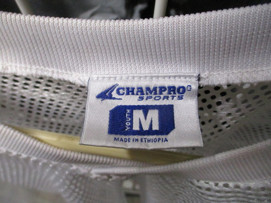 Used Champro Mesh Practice White Football Jersey Youth Size Medium