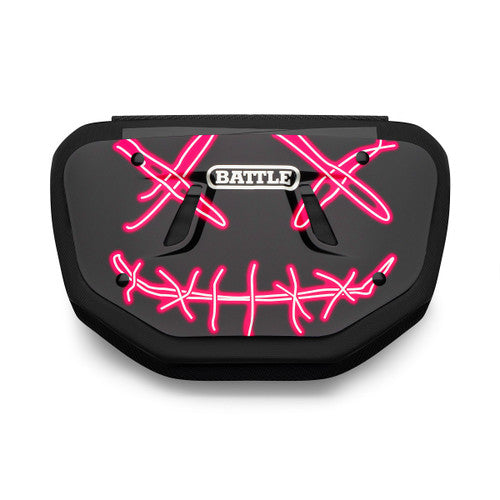New Battle " Nightmare" Chrome Football Back Plate - Youth