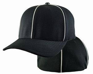 New Adams 8 Stitch Comfort Fit Referee Hat With Pin Stripe Small
