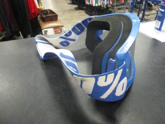 Used 100% Strata 2 Motocross Goggles - Blue