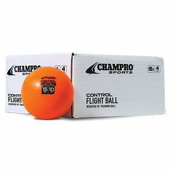 Champro Control Flight Balls, Paquete De 4 Mejora Del Rendimiento Softballbeisbol Naranja Csb94