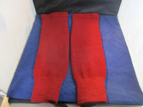 Used Red CCM Hockey Socks -holes