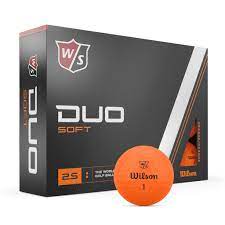 New Wilson Golf DUO Soft 2.5 Golf Balls - Orange - 12 Pack