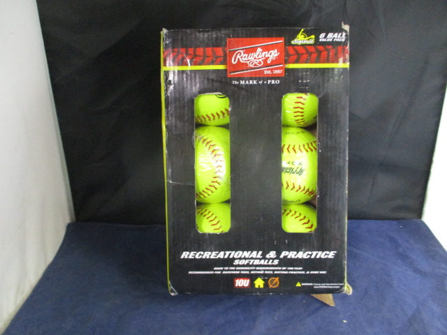 Load image into Gallery viewer, Rawlings 11&quot; Recreational &amp; Practice Softballs - 6 Pack
