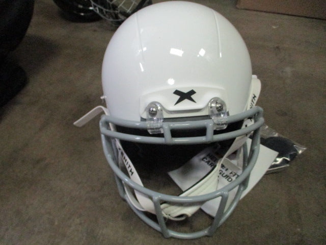 3 xenith youth x2e+ football helmet mask New Xenith X2E+ Varsity White Helmet & Grey XRS-21X Facemask/Standard – cssportinggoods