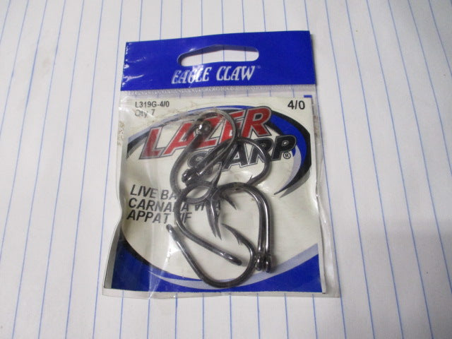 Eagle Claw Lazer Sharp Super Snell Freshwater 1/0 Fishing Hooks - 6 ct –  cssportinggoods
