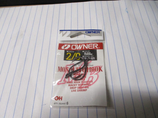 Used Owner Mosquito 2/0 Hooks - 4 ct