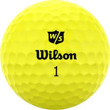 New Wilson Golf DUO Soft 2.5 Golf Balls - Yellow- 12 Pack
