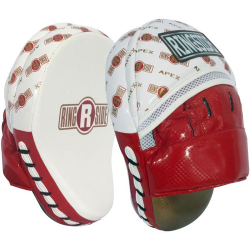 New Ringside Apex Punch Mitts White/Red