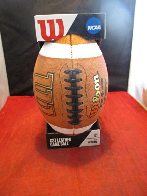 gst gear New Wilson GST Official Leather Game Football