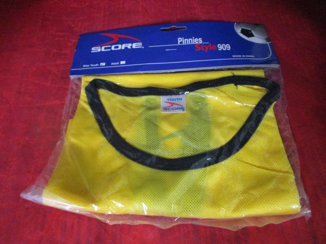 Load image into Gallery viewer, Score Youth Soccer Pinnie Yellow
