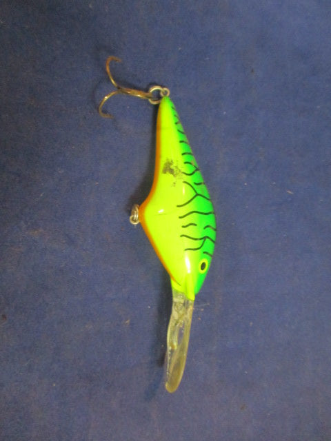 Used Berkley Frenzy Fishing Lure Bait - Fire Tiger - missing one hook