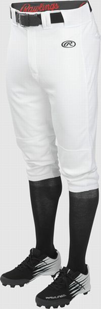 New Rawlings Launch Knicker Baseball Pants Youth Size XL- White