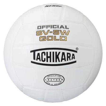 Load image into Gallery viewer, New Tachikara SV5W Gold NFHS Competition Leather Volleyball

