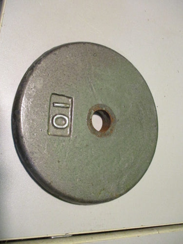 Used Cast Iron 10LB Weight Plate