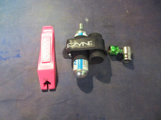 Used Bike Tire C02 Inflator, MSW Air Cartridge & Lezyne Strap & Bike Tire Lever