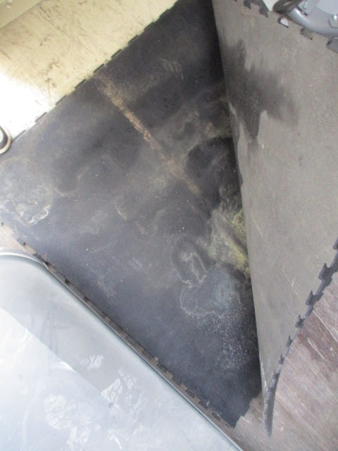 Load image into Gallery viewer, Used Black 46" X 46" Gym Floor Mats
