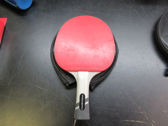 Load image into Gallery viewer, Used Pro Spin Ping Pong Paddle With Cover

