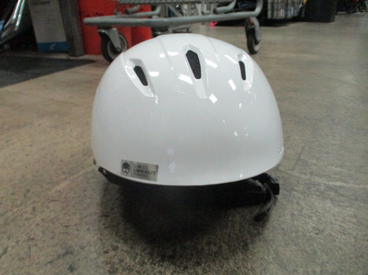 Used Giro Bevel White Snow Helmet Size Medium