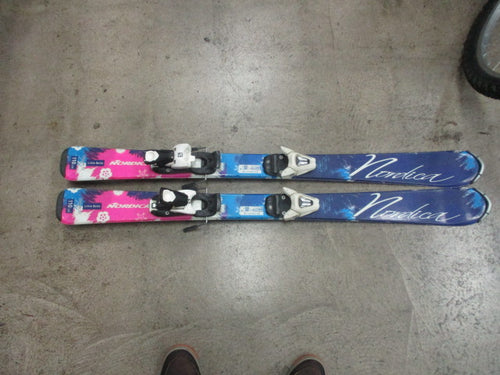 Used Nordica Little Belle 110CM Downhill Skis With Salomon Bindings