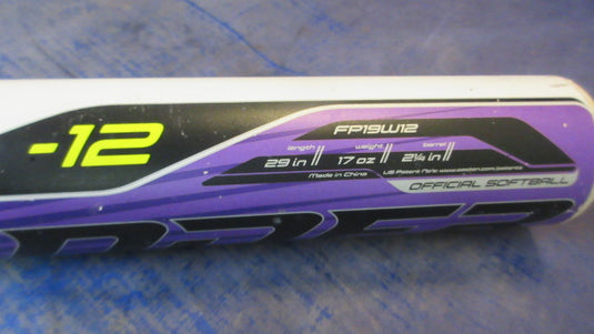 Used Easton Wonder 29" (-12) Composite Fastpitch Bat
