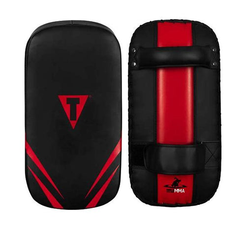 New Title MMA Advanced Thai Pads ( Pair) - Black/Red