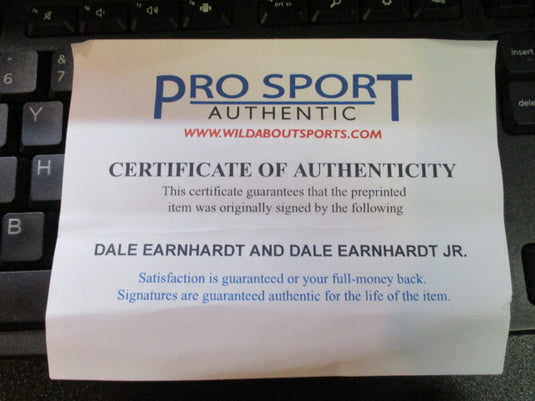 EARNHARDT Dale Senior an Dale JR Authenticated Signed Picture