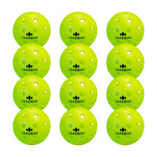 New Diadem Outdoor Pickleballs - 12 Pack Neon Balls