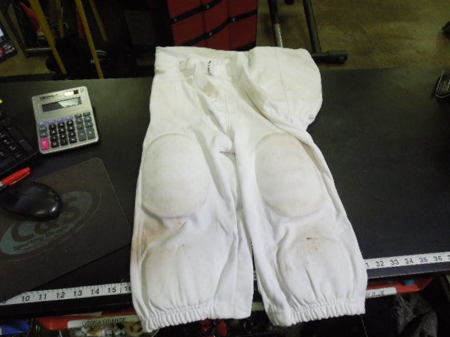 Load image into Gallery viewer, Used Champro White Safety Integrated Football Pant with Pads Size Youth Husky
