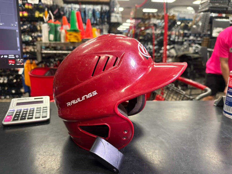 Load image into Gallery viewer, Used Rawlings Red Batting Helmet Size 6 1/2 - 7 1/2
