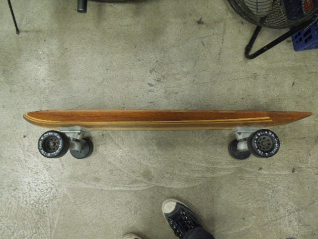 Load image into Gallery viewer, Vintage Hi Longboard Handcrafted Real Wood Sidewalker Surfer Style Board 37"
