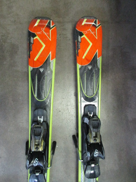 Load image into Gallery viewer, Used K2 AMP Impact Downhill Skis w/ Salomon Bindings - 153 cm
