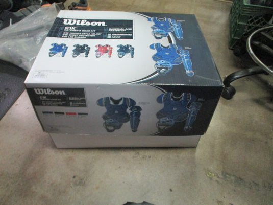 Wilson C1K Catcher's Gear Kit - Adult Catcher's Gear Set Black