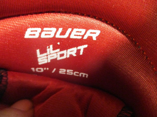 Used Bauer Lil' Sport Size 10" Junior Hockey Gloves
