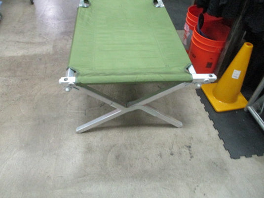 Used Military Style Aluminum Camping Cot