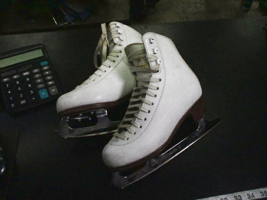 Used Jackson Mystique 1491 Jr Figure Skating Skates Size 3.5C