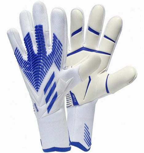 New Adidas Predator Pro GL Soccer Goalie Gloves Size 12 - Blue & White