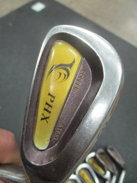 Used PHX Copper Stell Iron Set 3-9 , SW,PW -RH