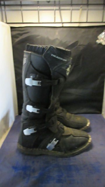 Used Fox Racing Tracker Motorcross Boots Adult Size 8 - Wear & Needs New Buckle