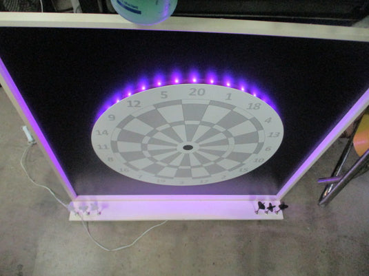 Used Pottery barn Backlit Magnetic Dart Board