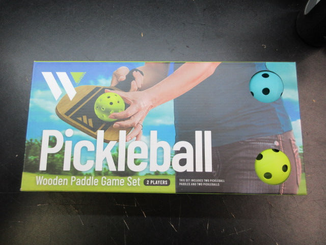 Load image into Gallery viewer, Used Wildside Pickleball Wooden Paddle Game Set
