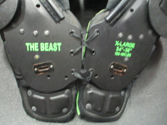 Used Buddys All Star The Beast Youth X-Large 34"-36" Football Shoulder Pads