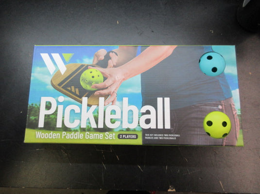 Used Wildside Pickleball Wooden Paddle Game Set
