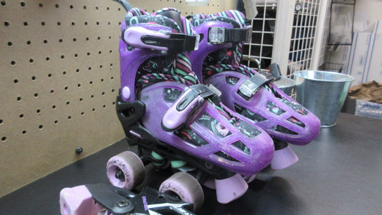 Used Roller Derby Lomond Girls Adjustable Inline-Quad Combo Skates - Size 12-2
