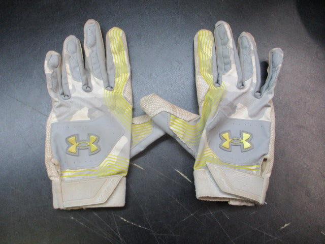 Load image into Gallery viewer, Used Under Armour Clean Up 21 Batting Gloves - XL
