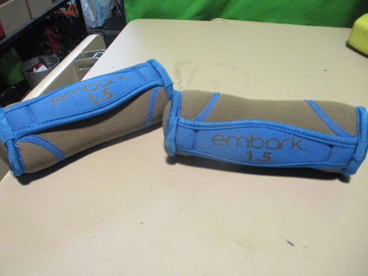 Used Embark 1.5LB Soft Dumbbell W/ Handle - Pair