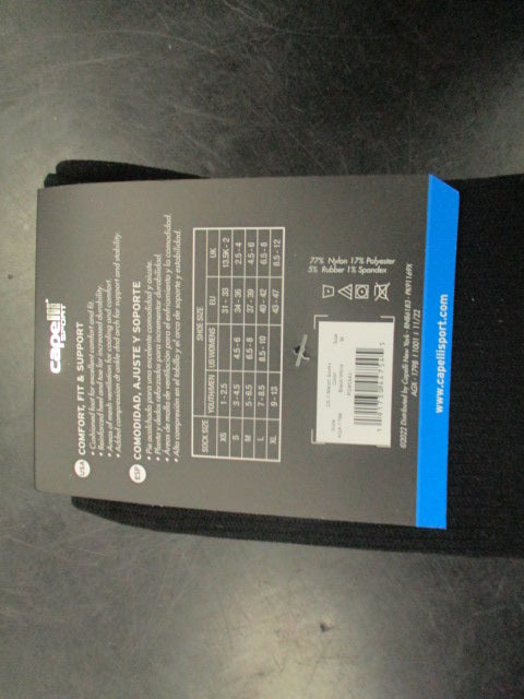 New Capelli Sport Black Soccer Socks Size Medium