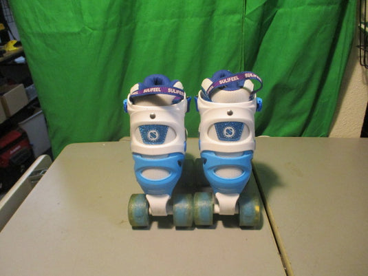 Used Sulifeel Sports Size 10C-13C Quad Roller Skates W/ Lightup Wheels