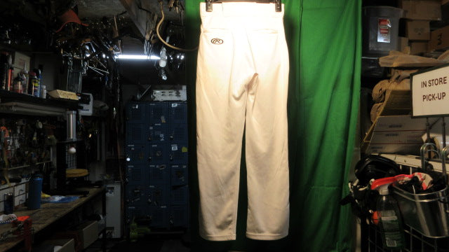 Load image into Gallery viewer, Used Rawlings Open Bottom Baseball pants Youth XL - White
