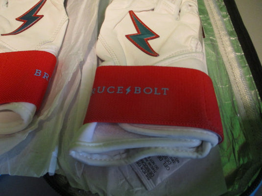 Bruce Bolt Bear Series Short Cuff Batting Gloves Miami Series - Size Small